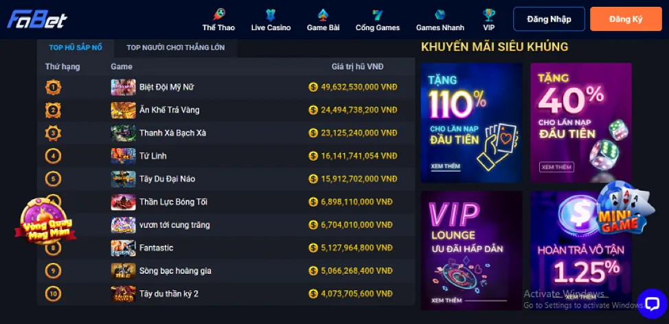 Chương trình VIP OPEN88 VIP
